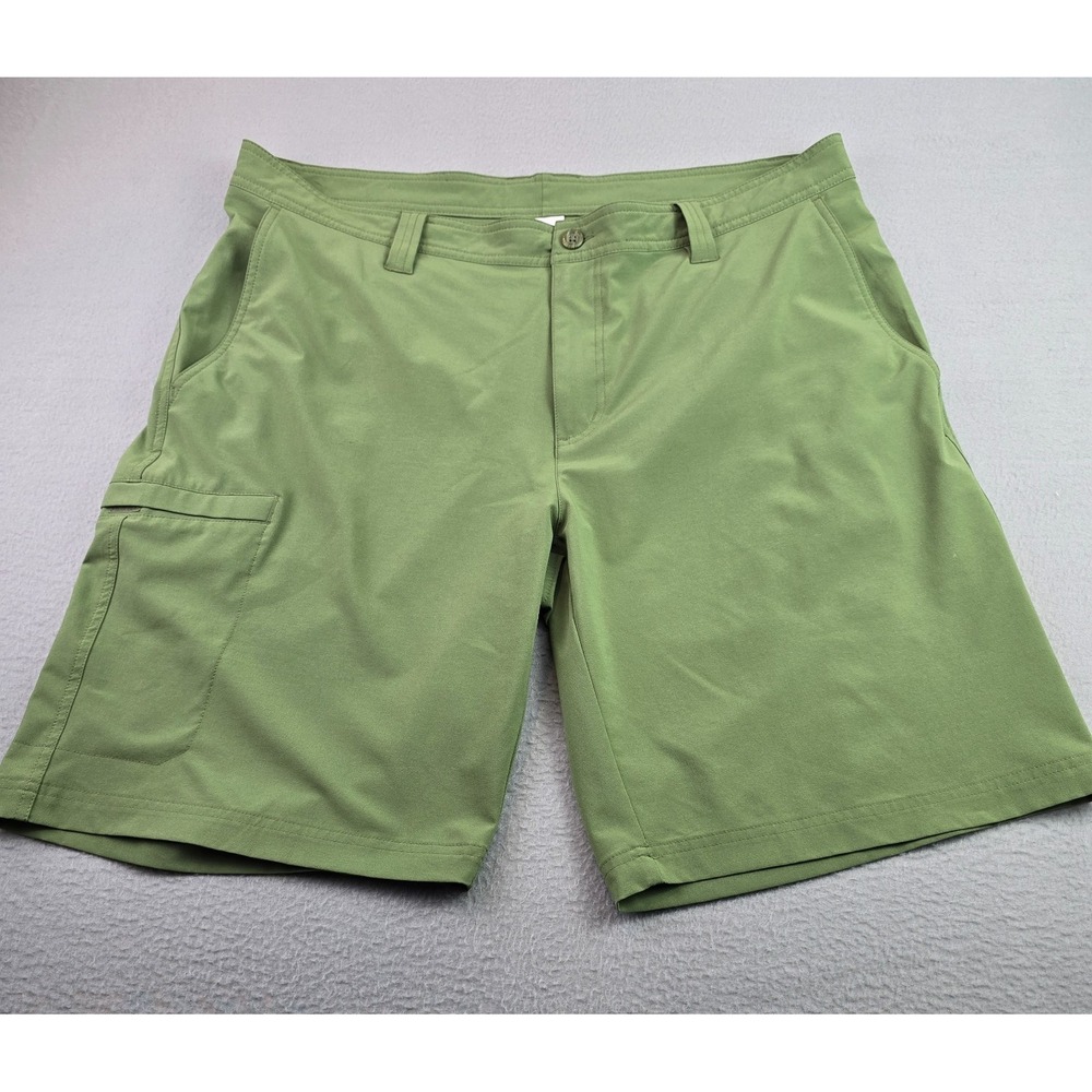Columbia PFG Performance Cargo Shorts Size 40 Olive Green Hiking Outdoor